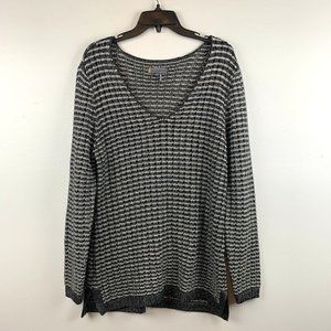 I Jeans By Buffalo Black & White Loose Knit Sweater Size XL